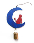 Cat and Moon Wind Chime