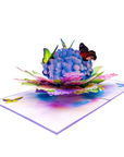 3D Pop-up Card - Hydrangea Flower (First Class Forever stamp included)
