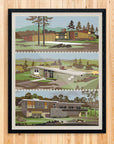 Mid-Mod Print- Mid Century Modern Homes Print