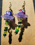 Laura Thomas Earrings - "Purple People"