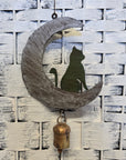 Cat and Moon Wind Chime