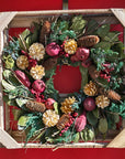 Golden Pinecone & Pomegranate Wreath