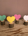 Set of 4 Mini Hearts Table Topper