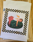 NANCY THOMAS KITCHEN TEA TOWELS - Watermelon Wine