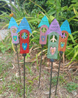 Birdhouse Plant Stake