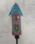 Birdhouse Plant Stake