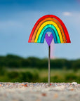 Rainbow Heart Plant Stake