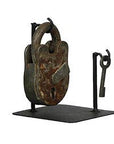 Vintage Lock & Keys on Stand