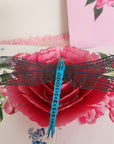 3D Pop-up Card - Dragonfly(First Class Forever stamp included)