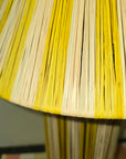 Golden Yellow Striped Raffia Lamps (3 sizes to choose from)