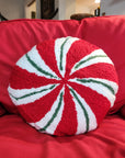 Peppermint Candy Throw Pillow