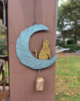 Cat and Moon Wind Chime