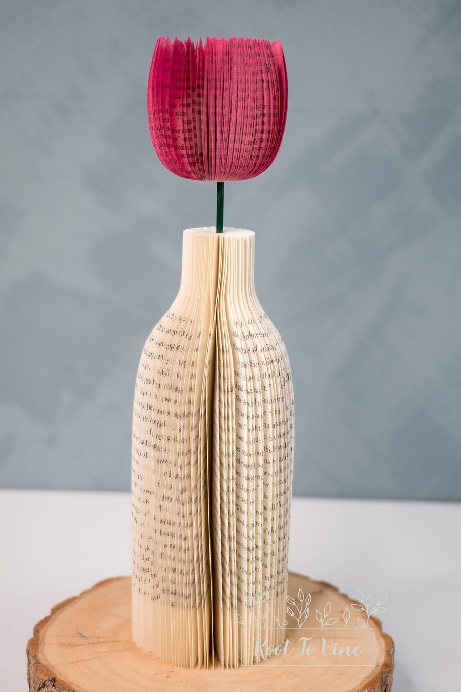 Book Flower and Vase