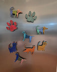 Dog, Cat, Paw Print magnets