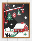 Mid-Mod Print - Noel Home Holiday