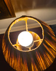 Golden Yellow Striped Raffia Lamps (3 sizes to choose from)