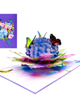 3D Pop-up Card - Hydrangea Flower (First Class Forever stamp included)