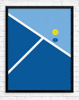 Mid-Mod Print- Pickleball Passing the Kitchen