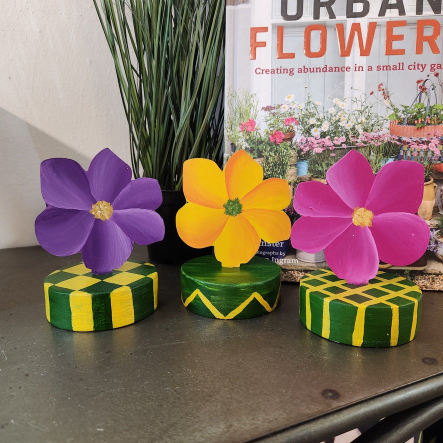 Hand Painted flower Table Toppers