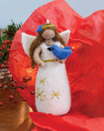 Bluebird Happiness Angel Ornament