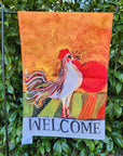 Garden Flags - Welcome Rooster