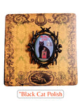 Vintage Black Cat Handmade Brooch - Black Cat Polish