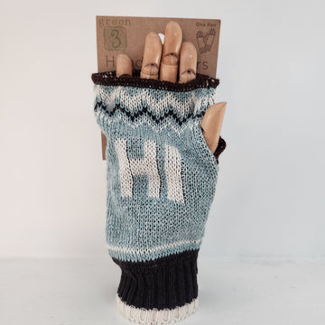 Hand Warmer Fingerless Gloves- Hi Bye