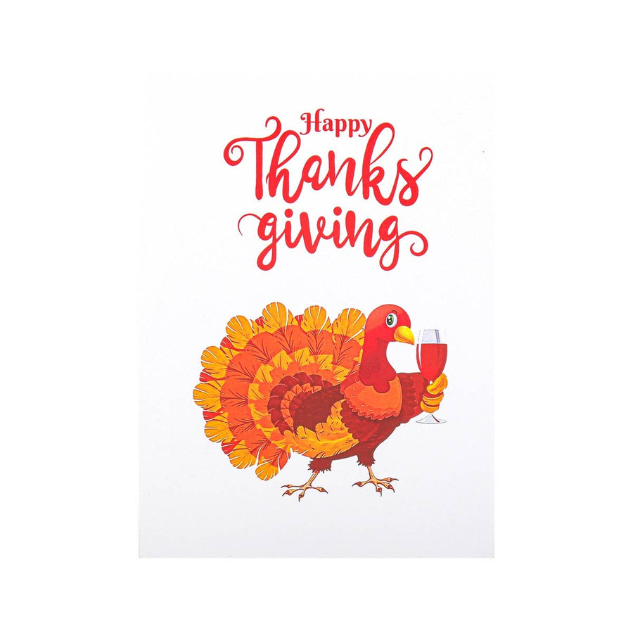 Greeting Card - Turkey Thanksgiving pop up card