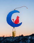 Cat and Moon Wind Chime