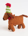 Hand-knit Dog Ornament