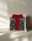 Christmas Dotted Present Throw Pillow