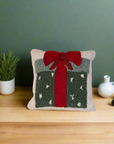 Christmas Dotted Present Throw Pillow