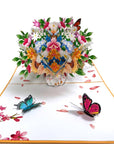 3D Pop-up Card - Flower vase (First Class Forever stamp included)