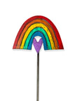 Rainbow Heart Plant Stake
