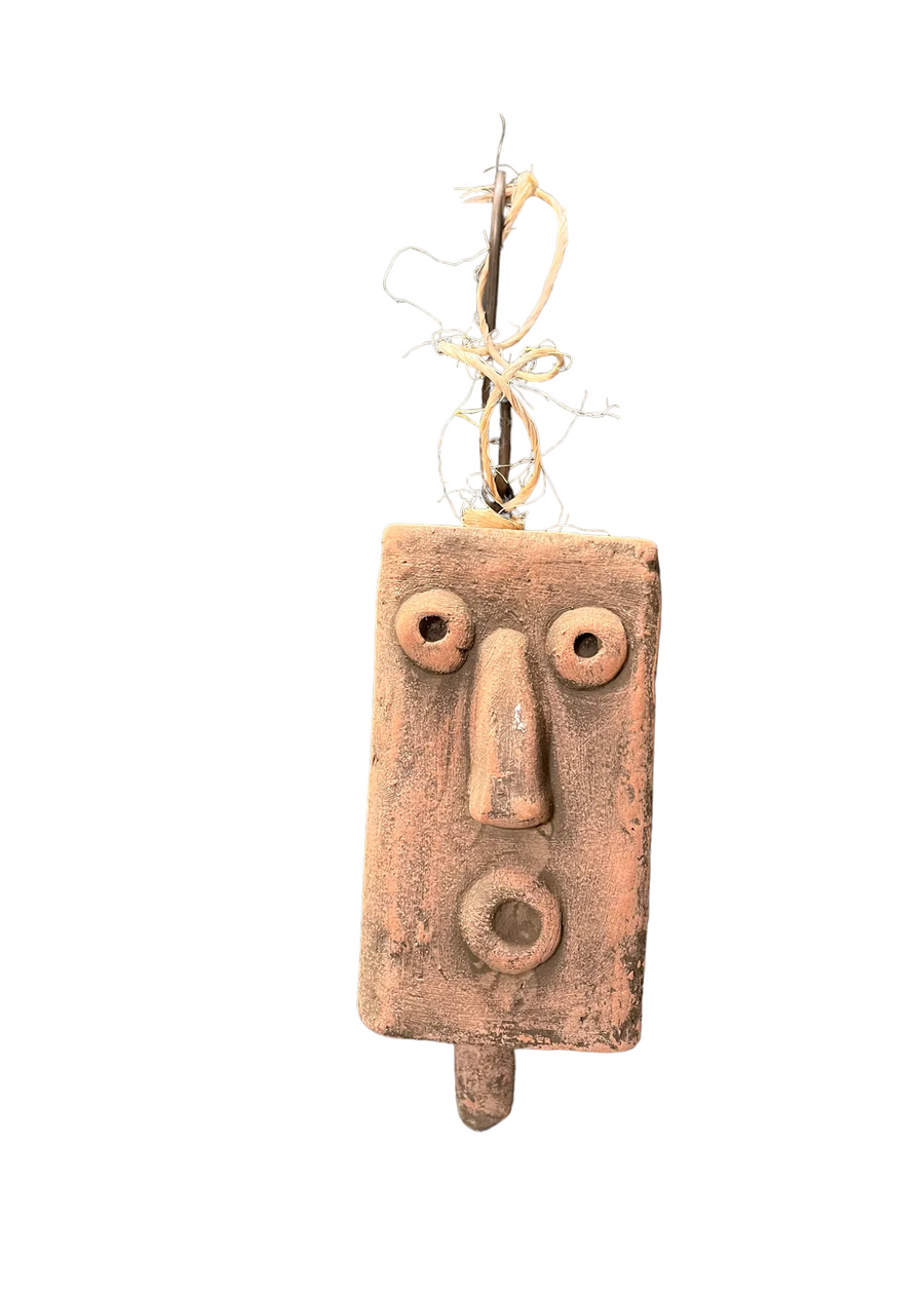 Clay Face Hanging Bells