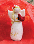 Cardinal Beauty Angel Ornament