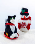 Sledding Kitty Ornament