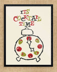Mid-Mod Print - It's Cocktail Time Alarm Clock