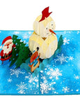 3D Pop-up Card - Snowman (First Class Forever stamp included)