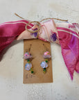 Laura Thomas Earrings - "Pink Candy Fairy"
