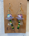 Laura Thomas Earrings - "Purple People"