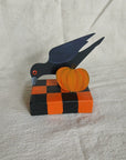 Crow and Pumpkin Table Topper