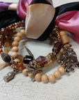 Laura Thomas Cluster Bracelets and Scarf combo- Eclectic Royalty