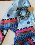 Laura Thomas Cluster Bracelets and Scarf combo- Night Sky