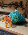 Hermit Crab Glitter Ornament