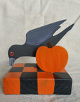 Crow and Pumpkin Table Topper