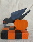 Crow and Pumpkin Table Topper
