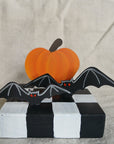 Pumpkin and Bats Table Topper