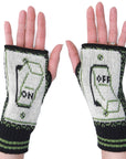 Hand Warmer Fingerless Gloves - Lights on!
