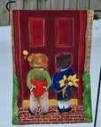 Garden Flags - Knock Knock!